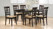 Gabriel 7 Piece Oval Extension Dining Set – Cappuccino