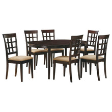 Gabriel 7 Piece Oval Extension Dining Set – Cappuccino