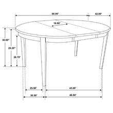 Gabriel 7 Piece Oval Extension Dining Set – Cappuccino