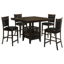 Jaden 5 Piece Square Counter Height Dining Set – Espresso