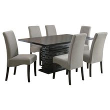 Stanton 7 Piece Rectangular Dining Table Set – Grey
