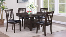 Lavon 5 Piece Oval Extension Leaf Dining Set – Espresso
