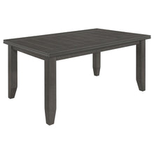 Dalila 6 Piece Rectangular Dining Table Set – Dark Grey