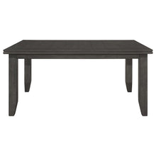 Dalila 6 Piece Rectangular Dining Table Set – Dark Grey