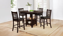 Lavon 5 Piece Oval Counter Height Extension Dining Set – Espresso