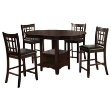 Lavon 5 Piece Oval Counter Height Extension Dining Set – Espresso