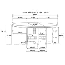 Lavon 5 Piece Oval Counter Height Extension Dining Set – Espresso