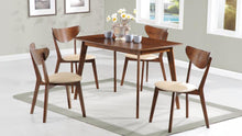 Kersey 5 Piece Rectangular Dining Table Set – Chestnut
