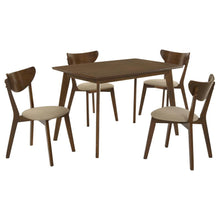 Kersey 5 Piece Rectangular Dining Table Set – Chestnut