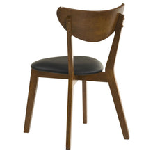 Jedda 5 Piece Oval Dining Table Set – Dark Walnut