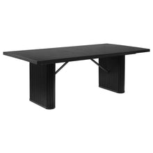 Catherine 7 Piece Rectangular Dining Table Set – Black