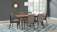 Redbridge Rectangular 7 Piece Dining Set – Natural Walnut