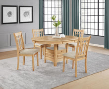 Lavon 5 Piece Oval Extension Leaf Dining Set – Light Oak