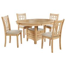 Lavon 5 Piece Oval Extension Leaf Dining Set – Light Oak