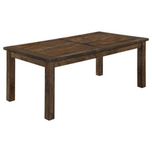 Coleman 7 Piece Rectangular Dining Set – Rustic Golden Brown