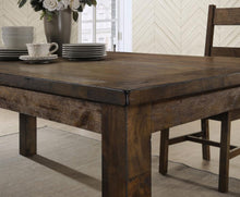 Coleman 7 Piece Rectangular Dining Set – Rustic Golden Brown
