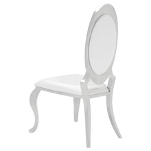 Antoine 7 Piece Black Tempered Glass Dining Set Cream White Chairs – Black
