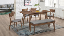 Alfredo 6 Piece Butterfly Leaf Dining Set – Natural Walnut