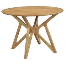 Elowen 5 Piece Round Solid Wood Dining Set – Light Walnut