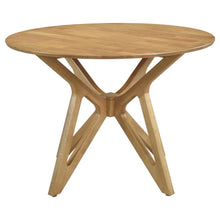 Elowen 5 Piece Round Solid Wood Dining Set – Light Walnut