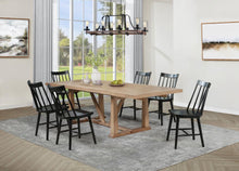 Middleton 7 Piece Extension Leaf Dining Set Brown – Natural