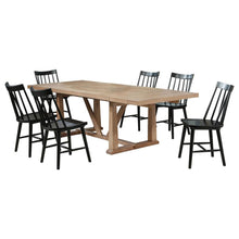 Middleton 7 Piece Extension Leaf Dining Set Brown – Natural