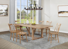 Middleton 7 Piece Extension Leaf Dining Set Brown – Natural