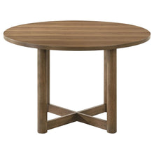 Crestmore 5 Piece 46-inch Round Wood Dining Table Set – Walnut