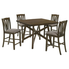 Canfield 5 Piece 47-inch Counter Height Dining Set – Brown