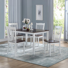 Green Leigh - Dining Table - White & Walnut