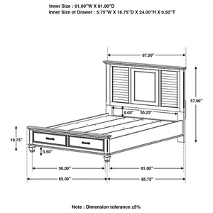 Franco - Wood Storage Panel Bed