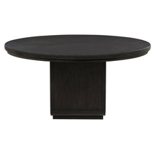 Leandro 7 Piece Round Dining Table Set – Burnished Black