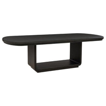 Leandro 7 Piece Rectangular Dining Table Set – Burnished Black / Cream