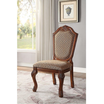 Chateau De Ville - Side Chair (Set of 2) - Fabric & Cherry Finish