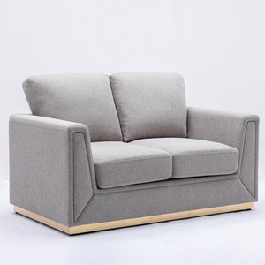 Valin - Loveseat - Gray Linen