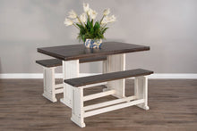 Carriage House - Counter Table - Cottage White / Europen Dark