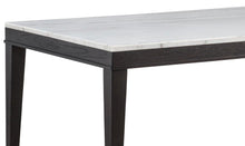 Averill 7 Piece White Marble Top Dining Set Tan and Coffee Bean – White Marble