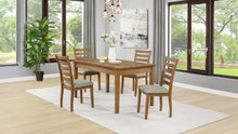 Atwood 5 Piece Rectangular Wood Dining Set – Warm Brown
