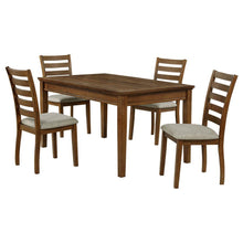 Atwood 5 Piece Rectangular Wood Dining Set – Warm Brown