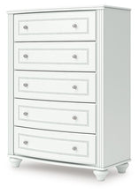 Kozlani - Five Drawer Chest - White