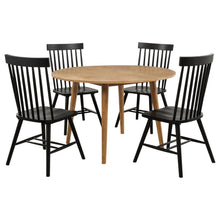 Andrews 5 Piece Round Dining Table Set – Light Ash