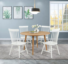 Andrews 5 Piece Round Dining Table Set – Light Ash