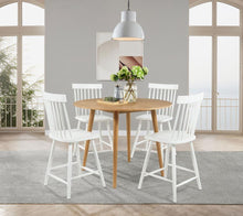Andrews 5 Piece Round Counter Height Dining Set – Light Ash