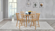 Andrews 5 Piece Round Counter Height Dining Set – Light Ash
