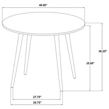 Andrews 5 Piece Round Counter Height Dining Set – Light Ash