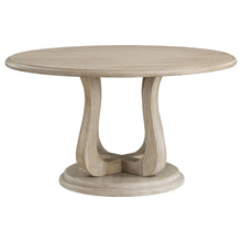 Trofello 5 Piece Farmhouse Round Pedestal Dining Set – White Washed