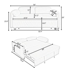 Sofa, Dual Purpose Lounge With Retractable Queen Size Bed