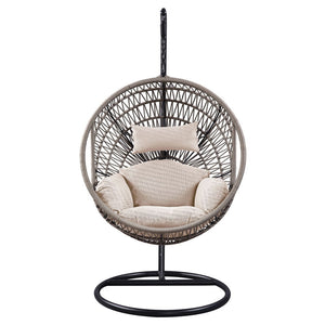 Vasant - Hanging Chair - Beige Fabric & Rope
