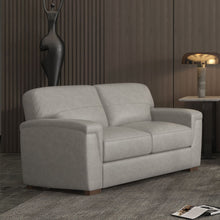Cornelia - Loveseat - Pearl Gray Leather