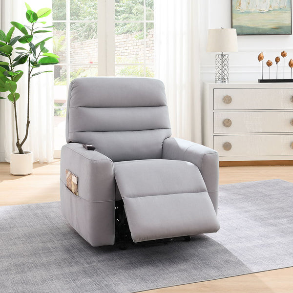 Freddie Power Motion Recliner With Lift Gray